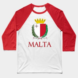 Malta - Coat of Arms Design Baseball T-Shirt